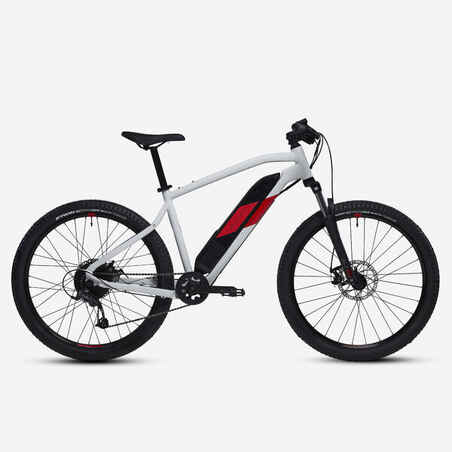 Električni brdski bicikl 27,5" Hardtail E-ST 100 bijelo-crveni