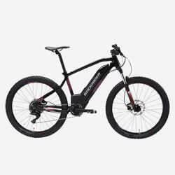 Bicicletă electrică MTB semi-rigidă 27,5", E-ST520 Negru-Mov