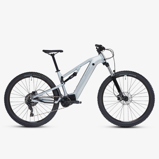 Vélo VTT électrique tout suspendu 29&quot; -  E-EXPL 500 S Gris métal