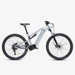 Vélo VTT électrique tout suspendu 29&quot; -  E-EXPL 500 S Gris métal