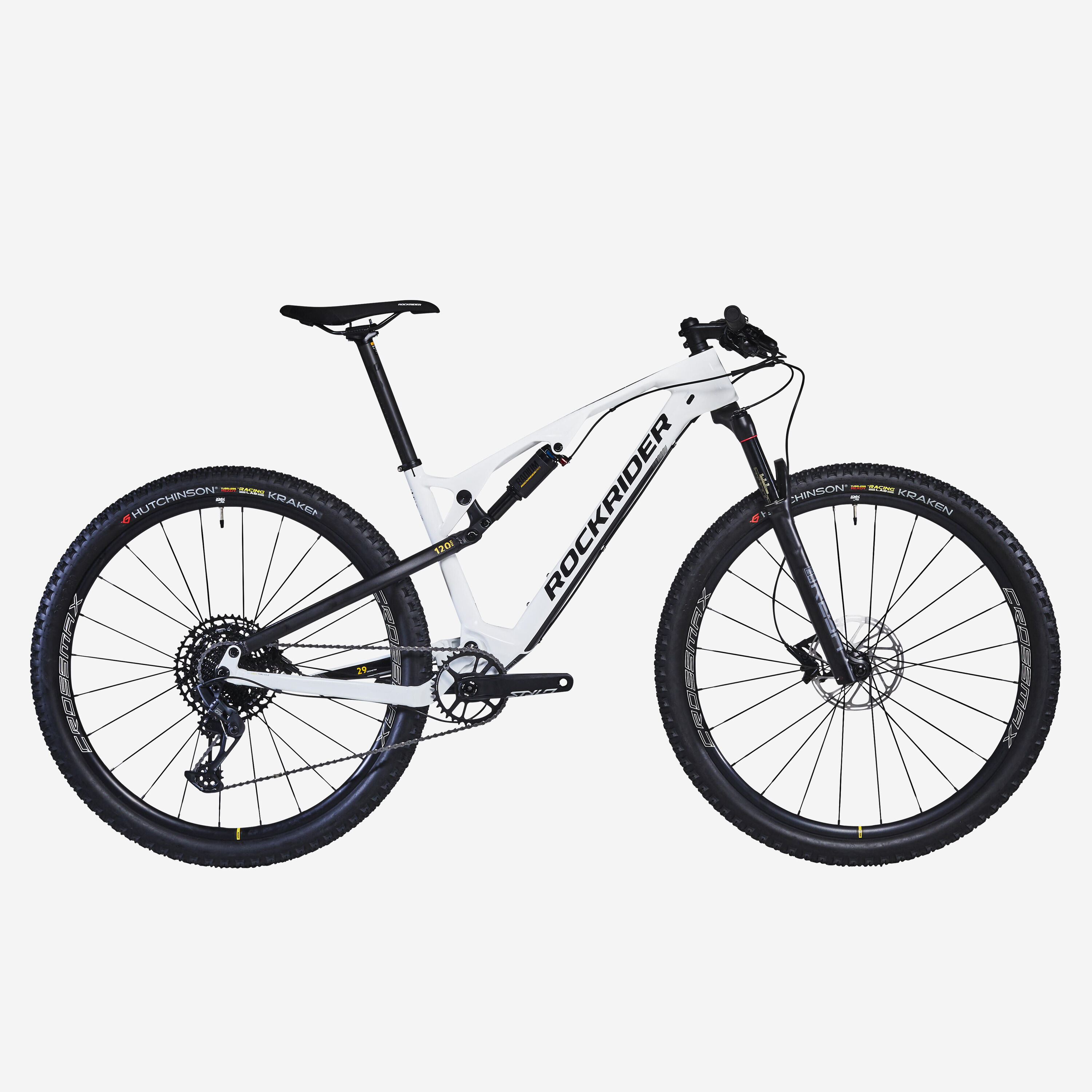 ROCKRIDER 29 inch Full Suspension Carbon Mountain Bike rockrider XC 900 - white