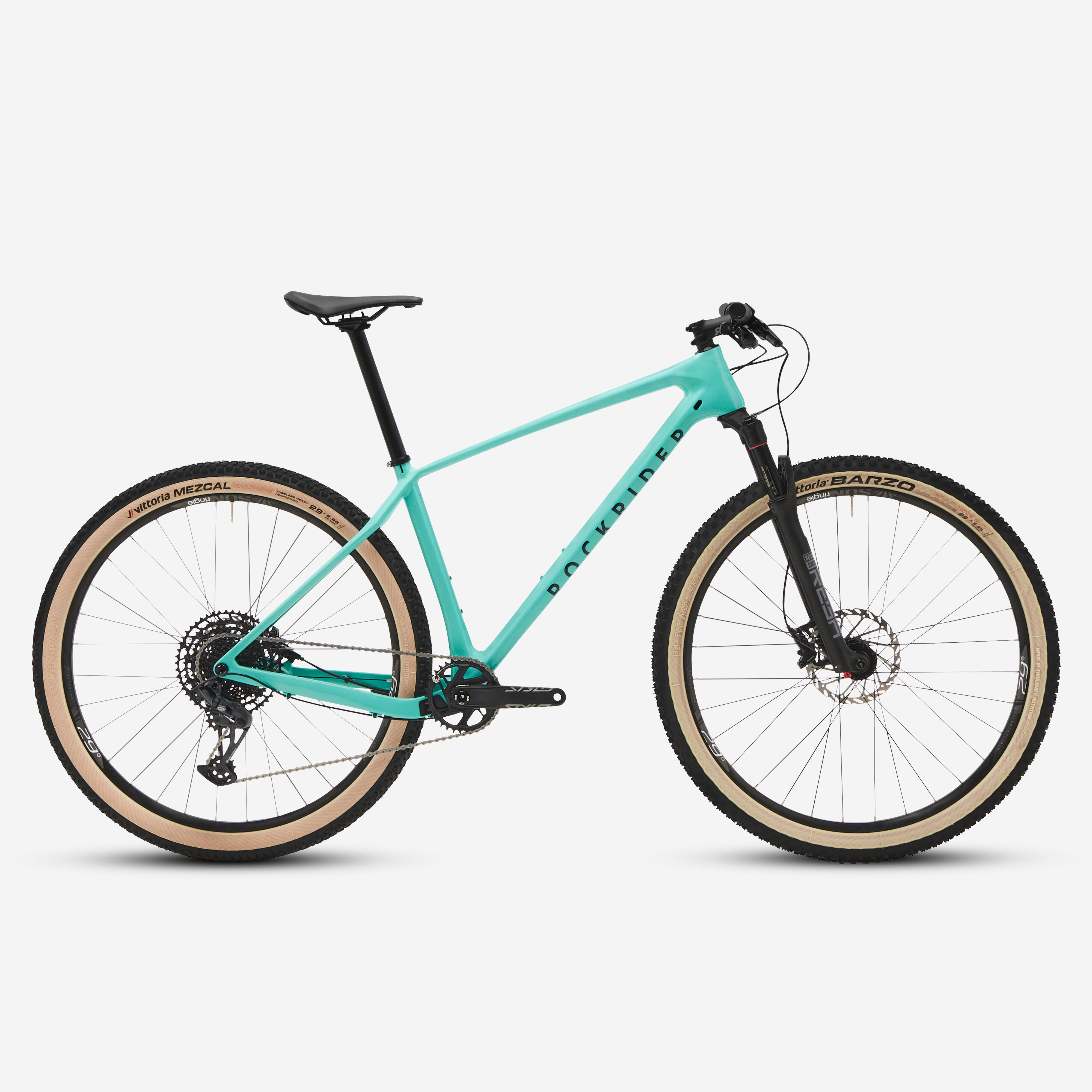 VELO VTT CROSS COUNTRY RACE 740 cadre carbone Reba ROCKRIDER