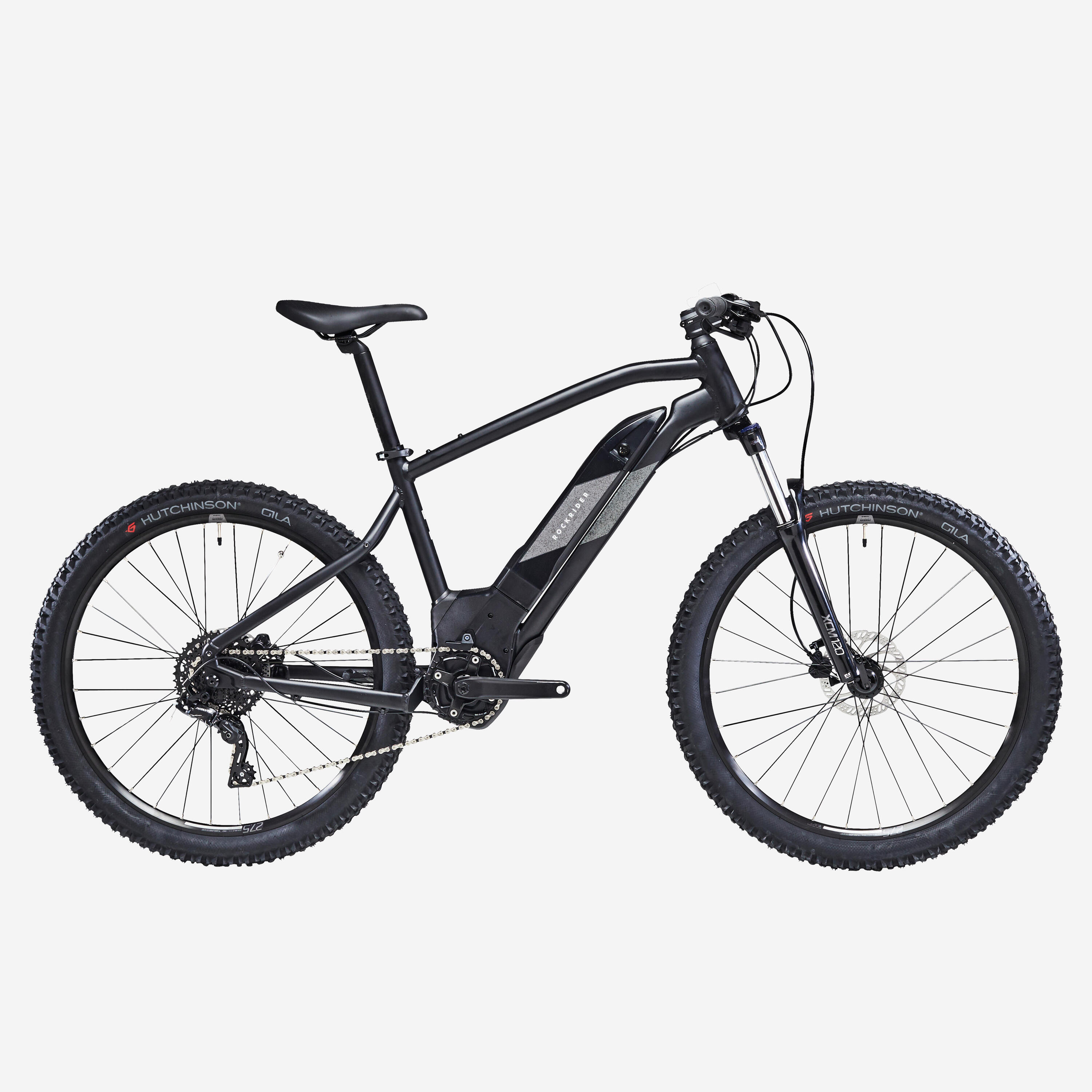 ROCKRIDER 27.5" Hardtail Electric Mountain Bike E-ST 500 - Black