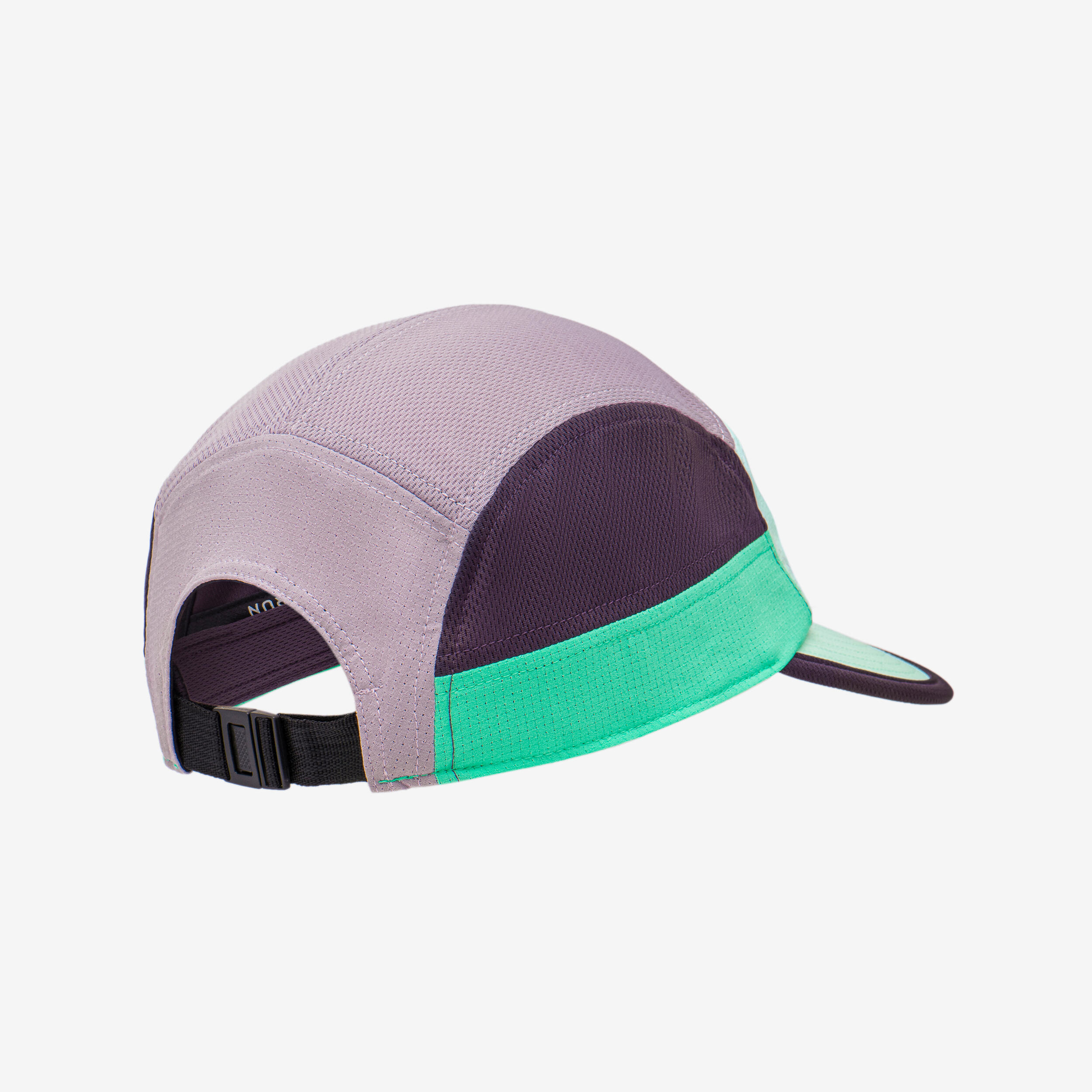 Unisex Running Cap - Kiprun 5 Panels Turquoise Purple 3/3