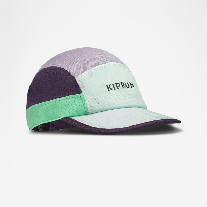 Pet voor hardlopen heren dames 5-panel turquoise paars