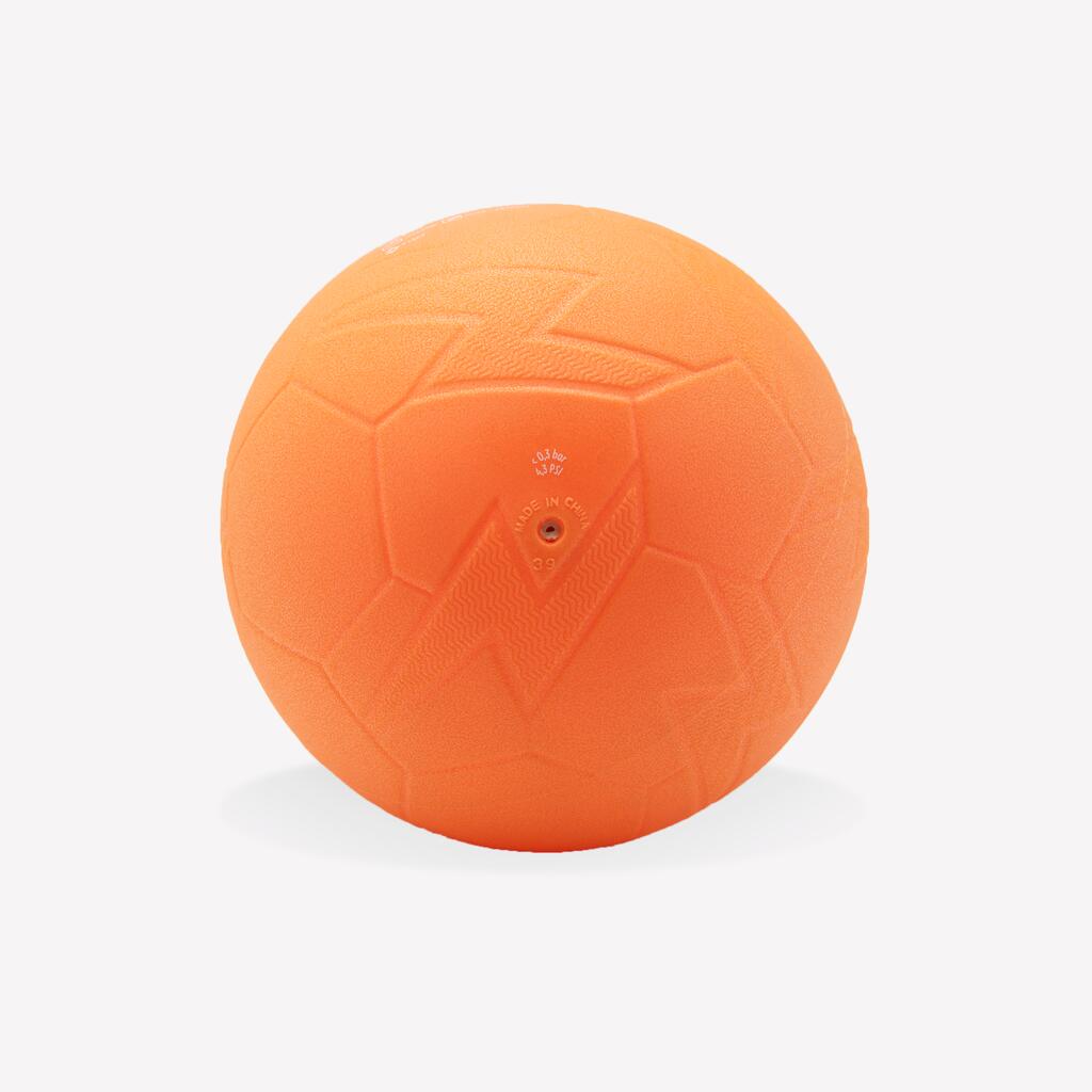 BALÓN DE BALONMANO TALLA 0 H100 SOFT INICIACIÓN PVC NARANJA