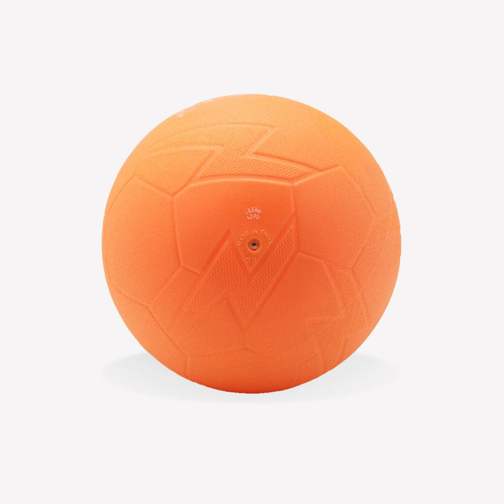 Lopta pre začiatočníkov na hádzanú H100 Soft veľkosť 0 PVC oranžová