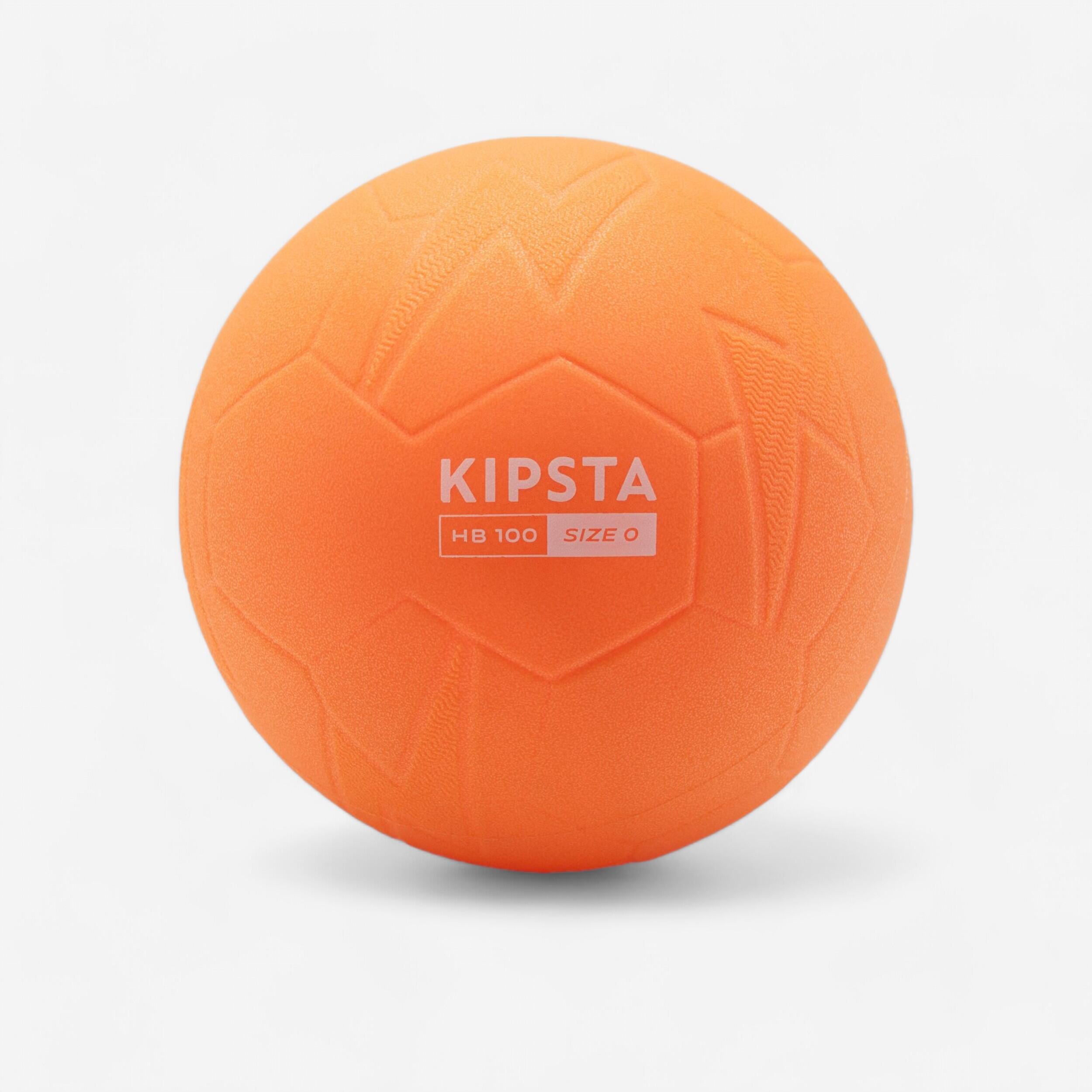 Size 0 Beginner's PVC Handball H100 Soft Orange KIPSTA Decathlon