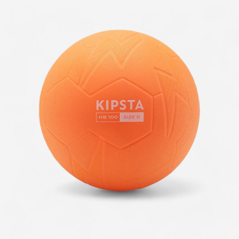 Size 0 Beginner's PVC Handball H100 Soft Orange KIPSTA Decathlon