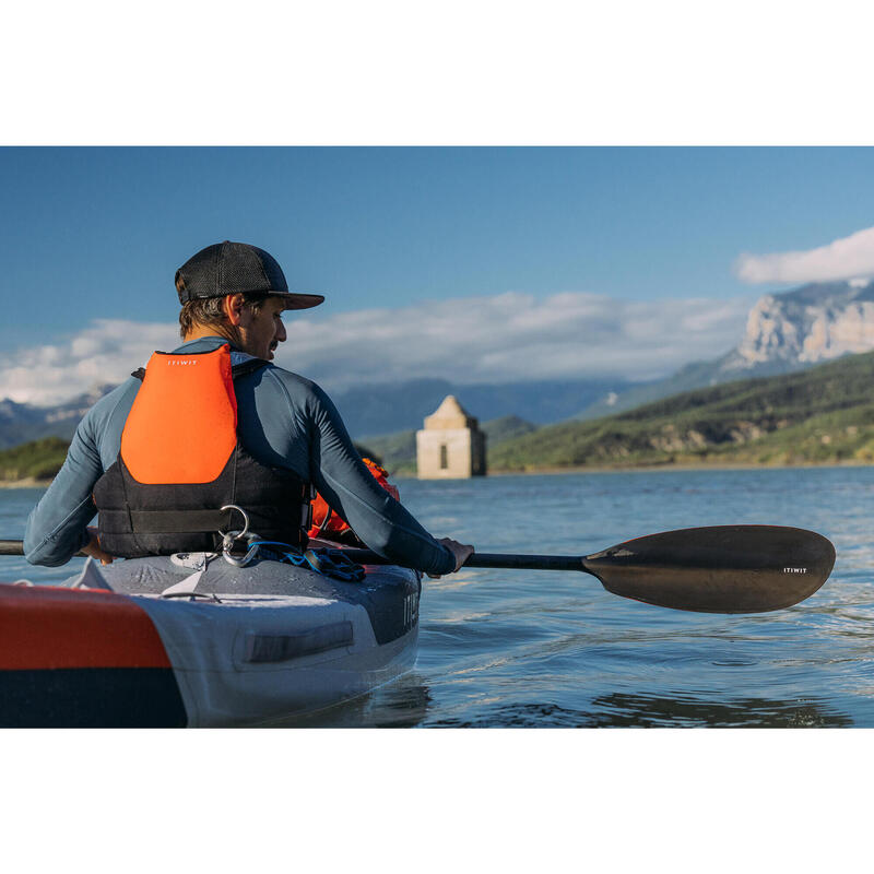 Pagaia de kayak em carbono regulável e desmontável 2 partes 210-220 cm - X900