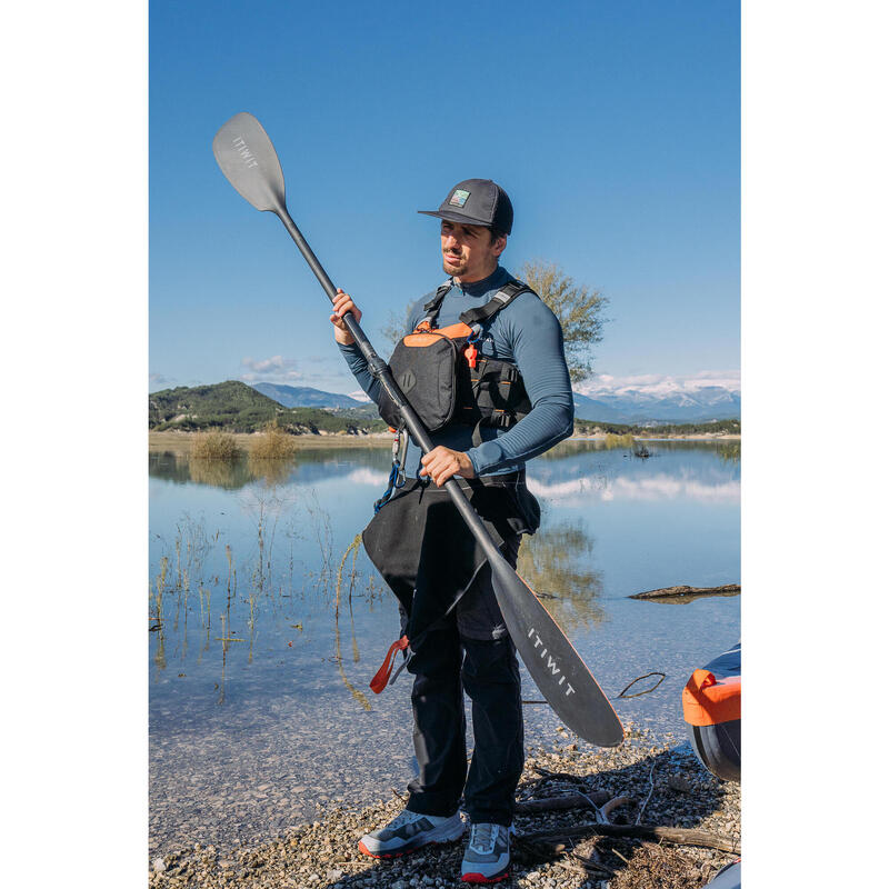 Pagaie de kayak en carbone réglable et démontable 2 parties 210-220 cm - X900