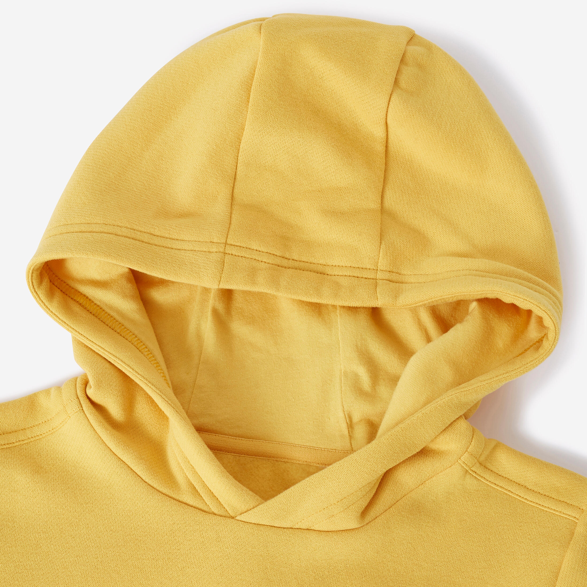 Sudadera Niños Mostaza Algodón Capucha 2/6