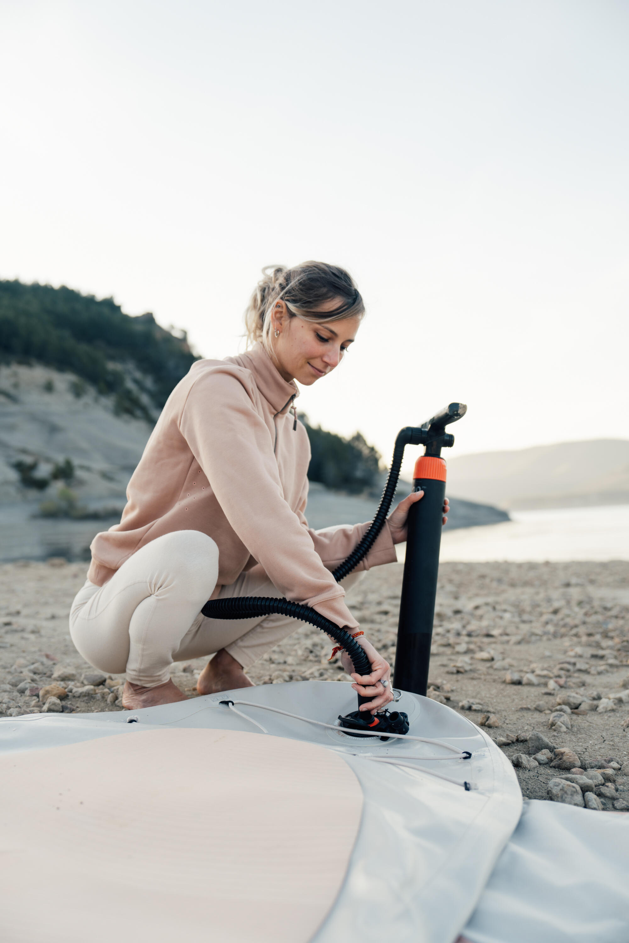 Bombín manual Stand up paddle/Kayak 0-20 PSI doble acción alta presión 33/36