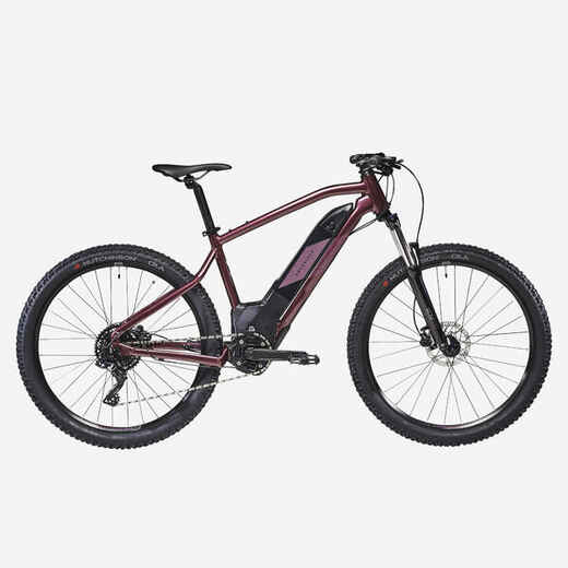 
      27,5" sieviešu elektriskais kalnu velosipēds “E-ST 500 Hardtail”, plūmju
  