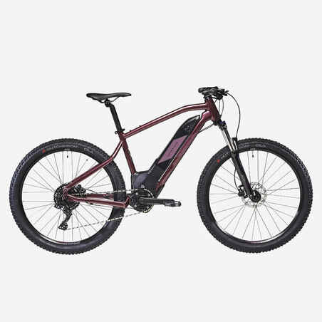 Električni brdski bicikl 27,5" Hardtail E-ST 500 ženski boja šljive