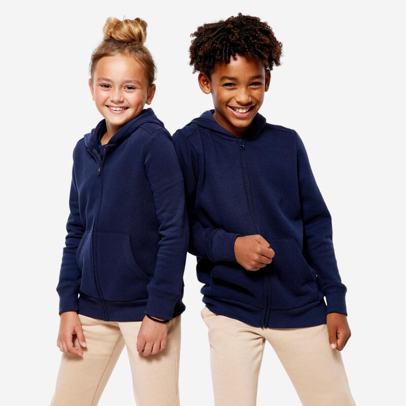 Çocuk Fermuarlı Sweatshirt - Lacivert