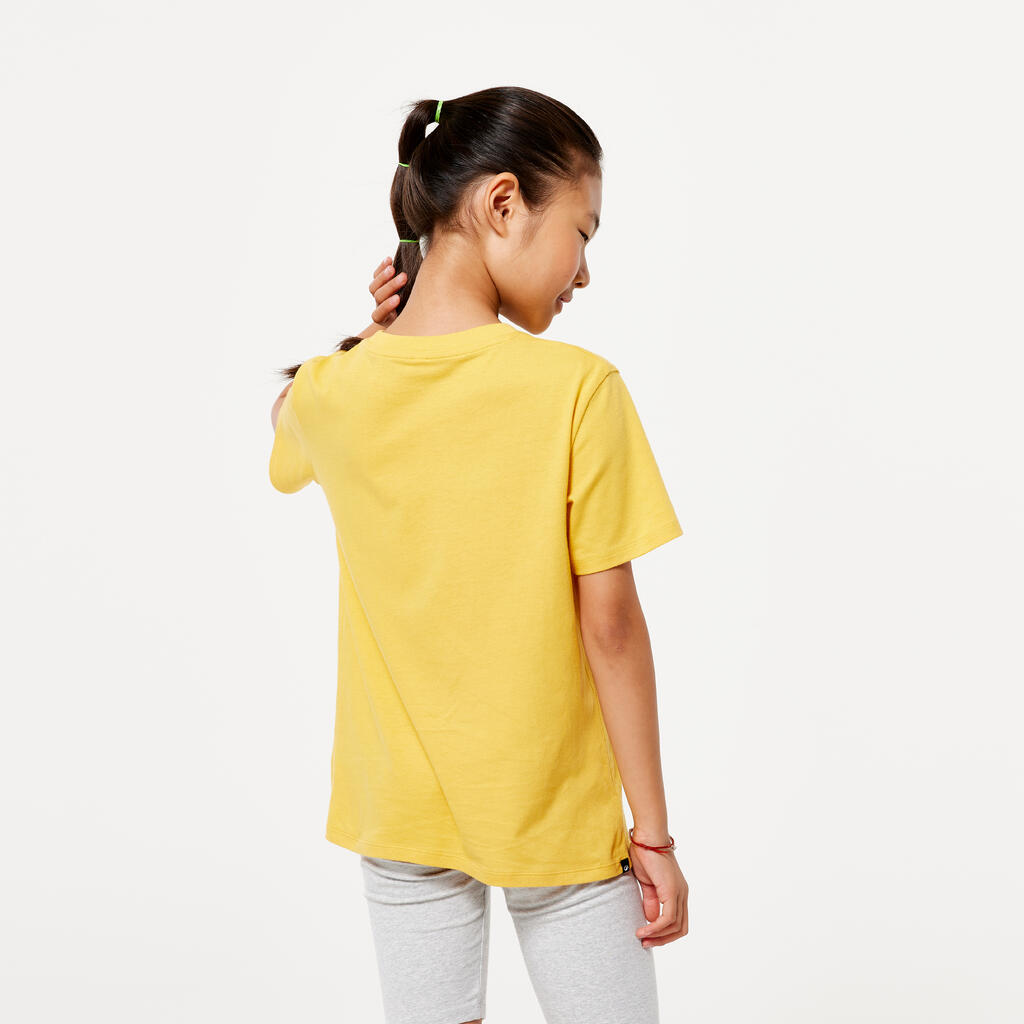 Kids' Unisex Cotton T-Shirt - Mustard