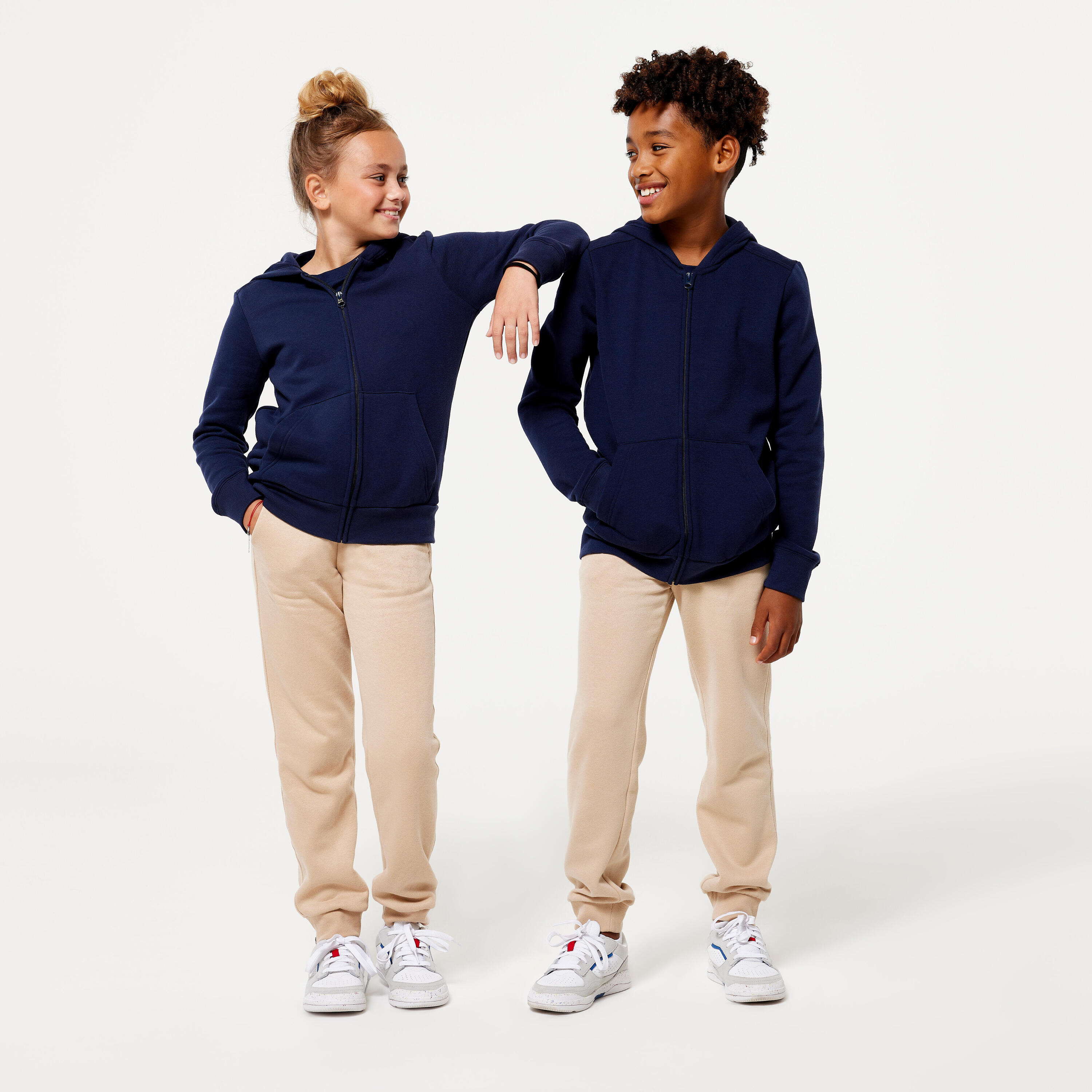 Kids' Zip-Up Sweatshirt - Navy Blue 2/6