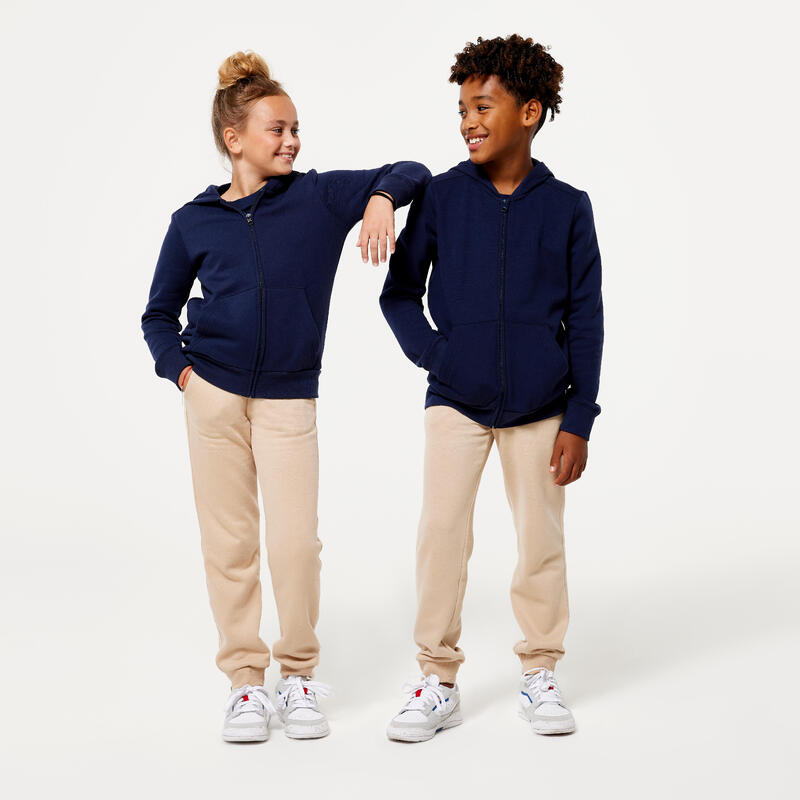 Sweat zippé enfant - bleu marine