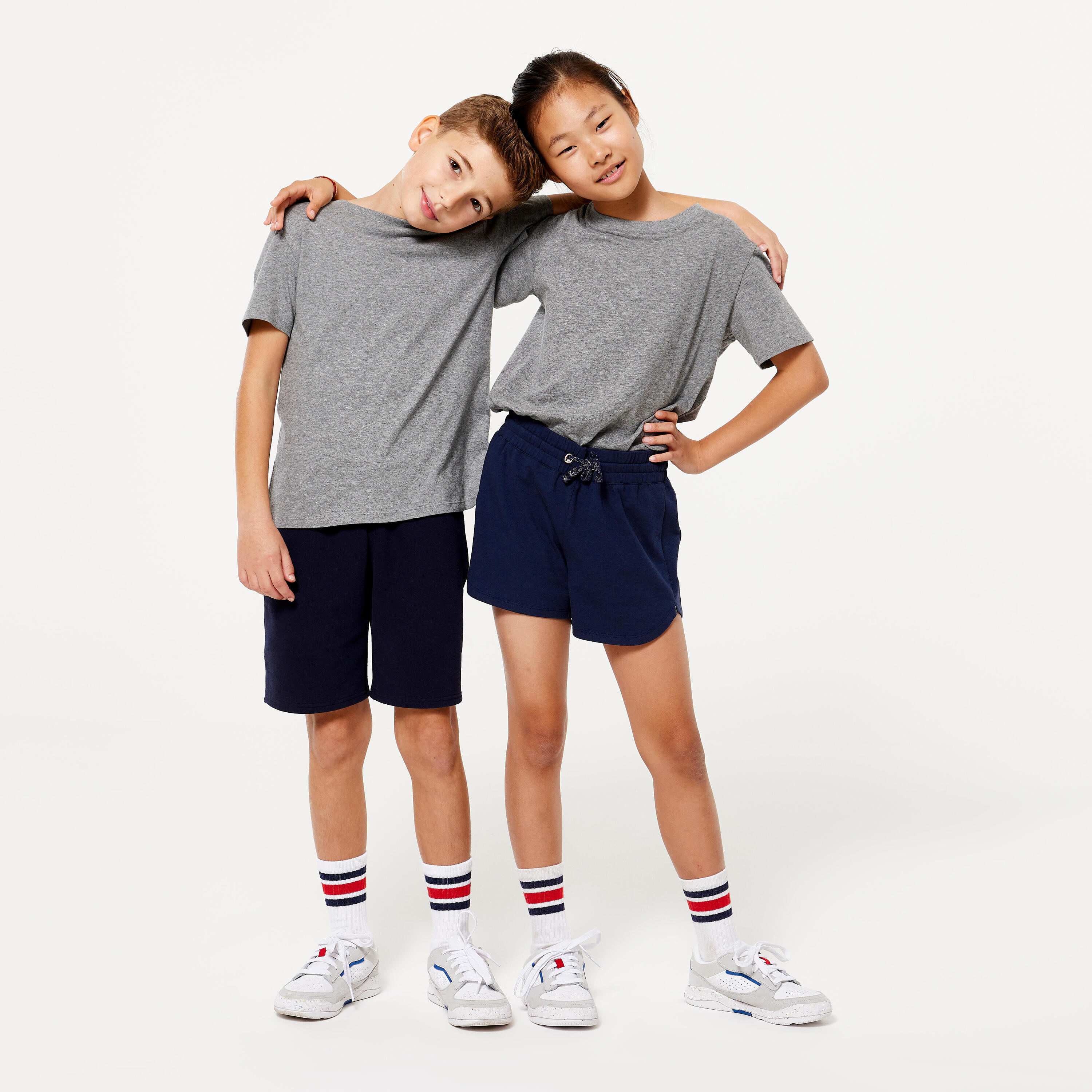 Kids' Unisex Cotton T-Shirt - Grey 2/6