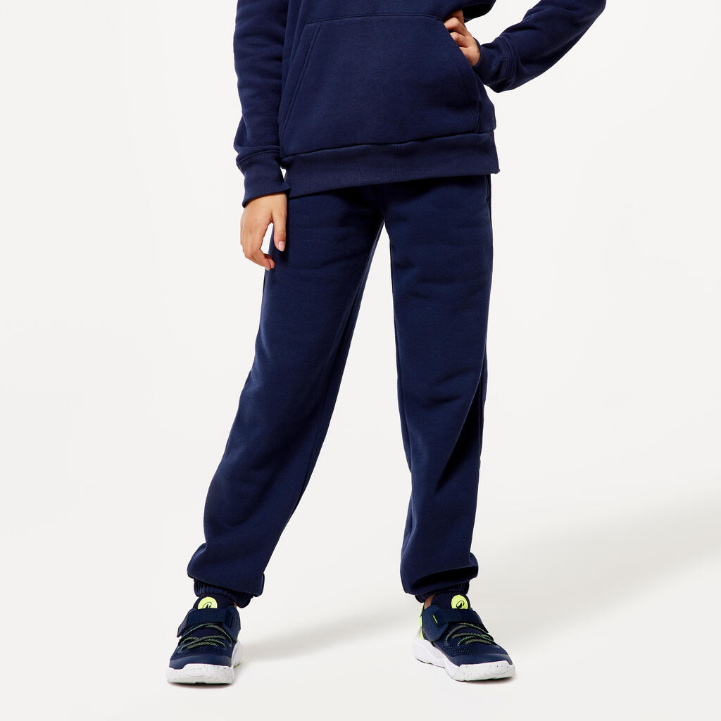 Kids' Unisex Warm Multisport Tracksuit Bottoms - Purple