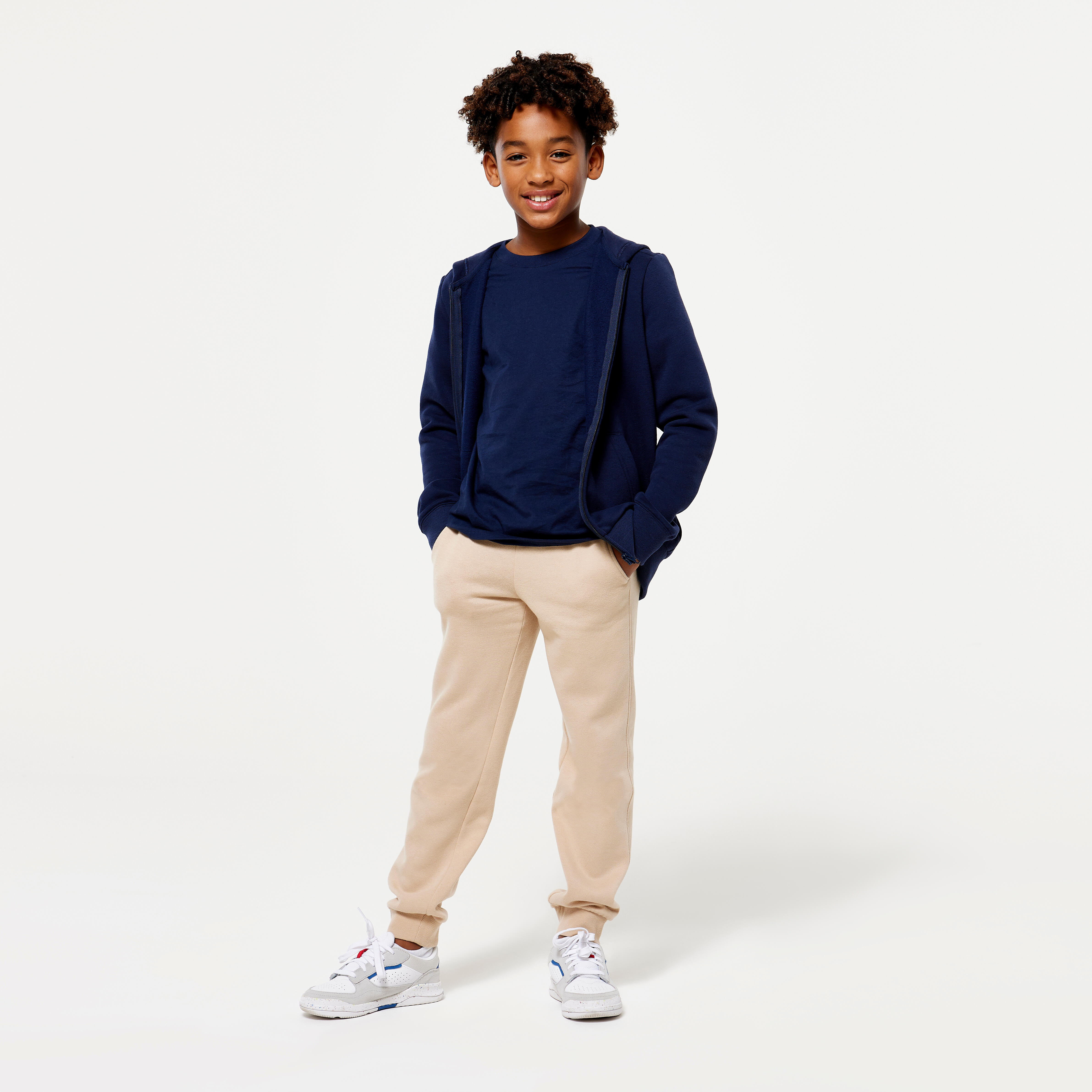 Children's zip-up sweatshirt - navy blue