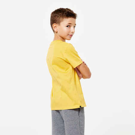 Kids' Unisex Cotton T-Shirt - Mustard