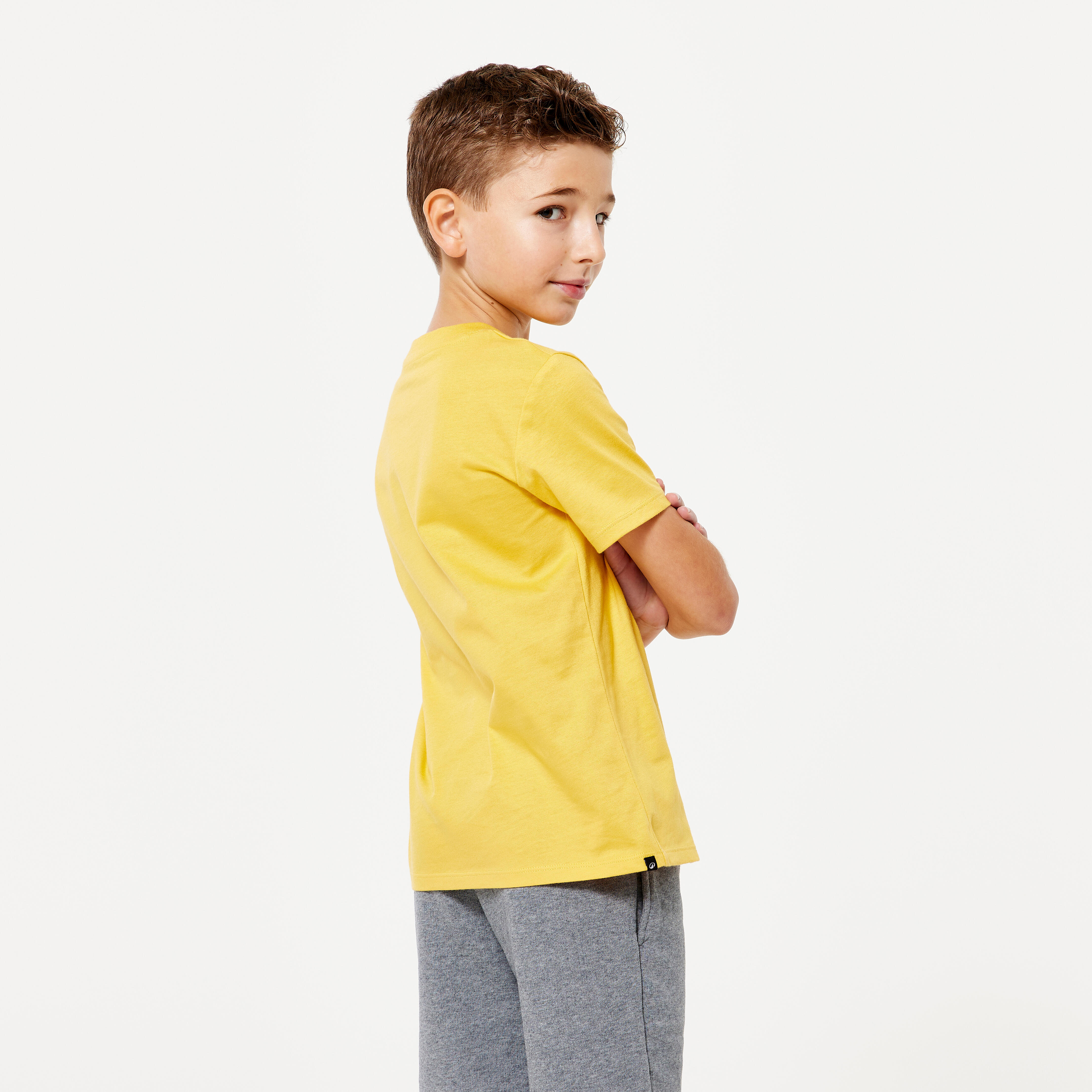 Camiseta Ninos Unisex Naranja Algodon Decathlon