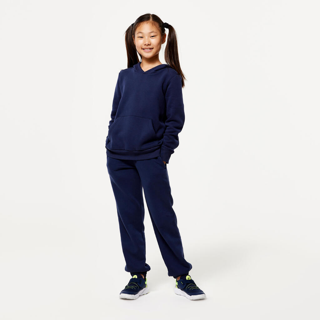 Kids' Unisex Warm Multisport Tracksuit Bottoms - Purple