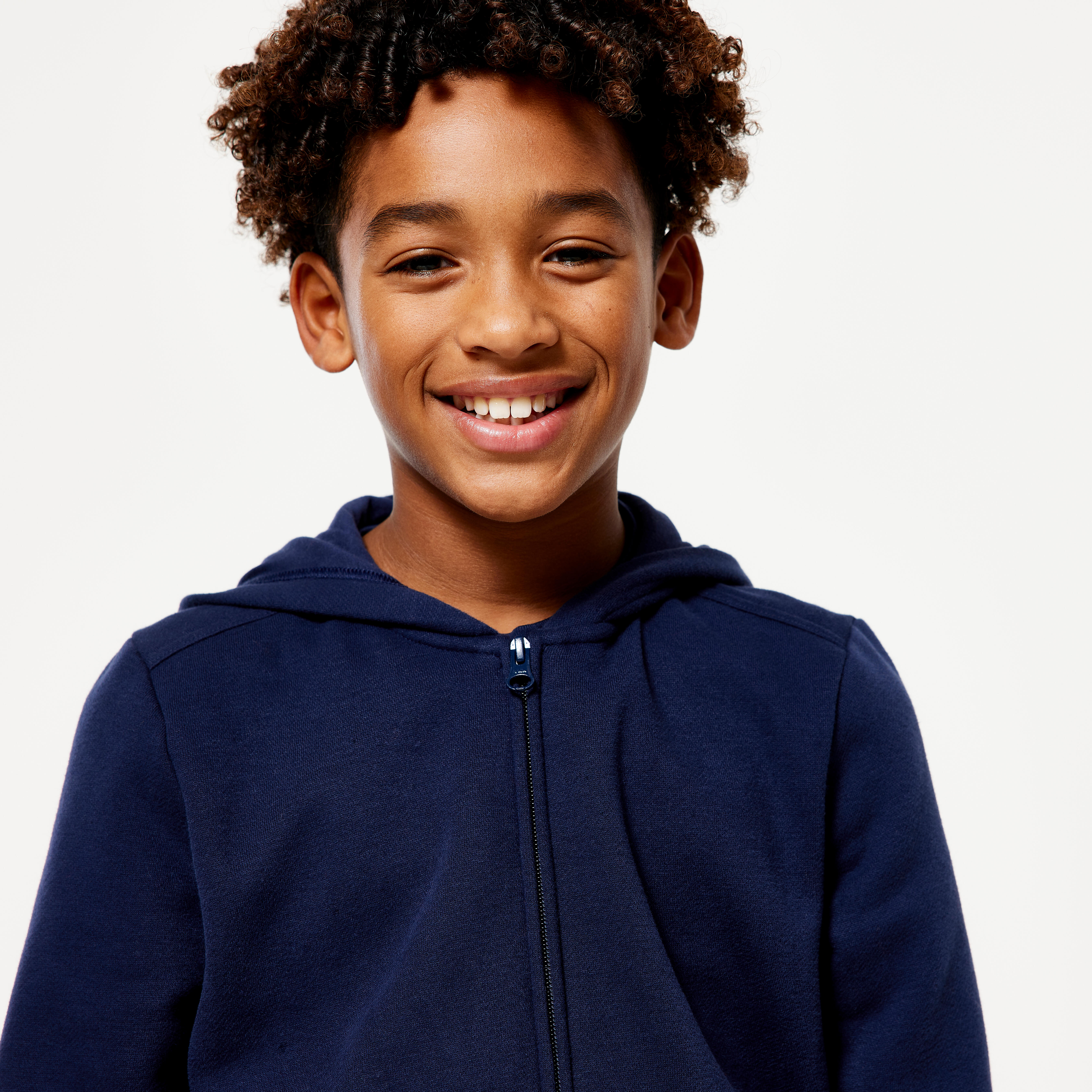 Children's zip-up sweatshirt - navy blue