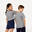 T-shirt bambino ginnastica ESSENTIALS regular fit 100% cotone grigia