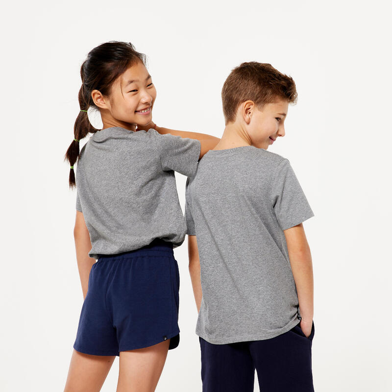 T-Shirt Kinder Baumwolle - grau