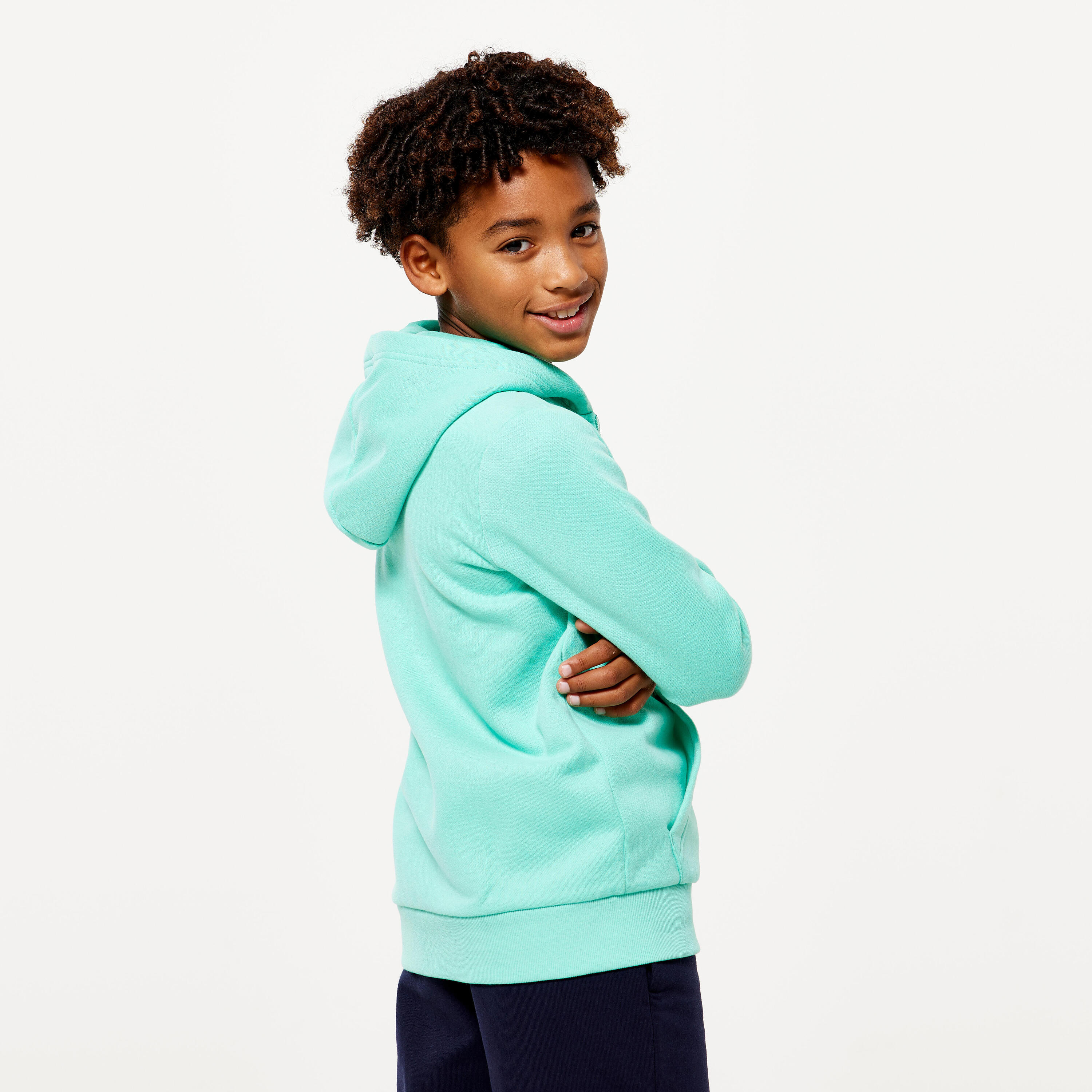 Kids' Zip-Up Sweatshirt - Mint Green 4/6