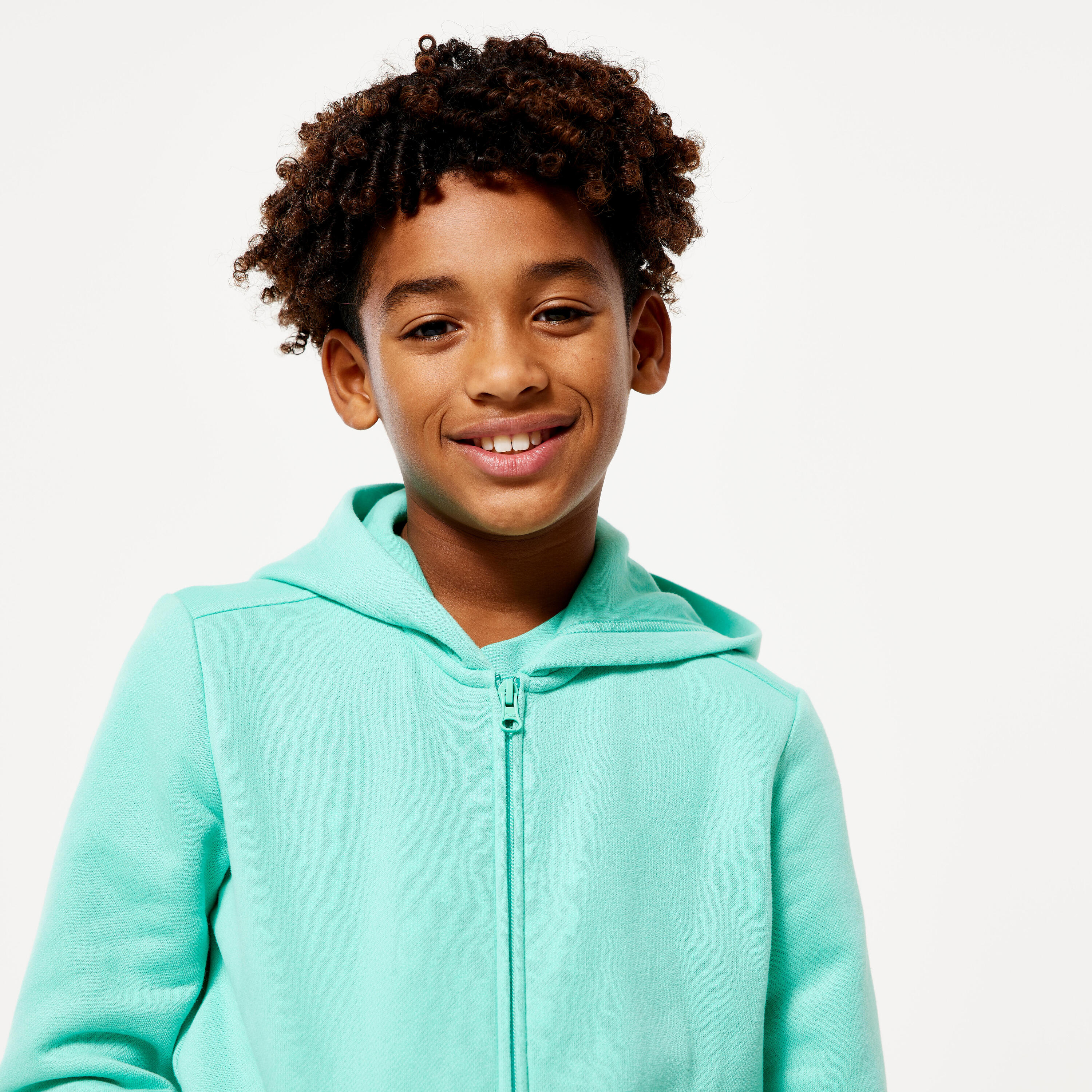 Kids' Zip-Up Sweatshirt - Mint Green 6/6