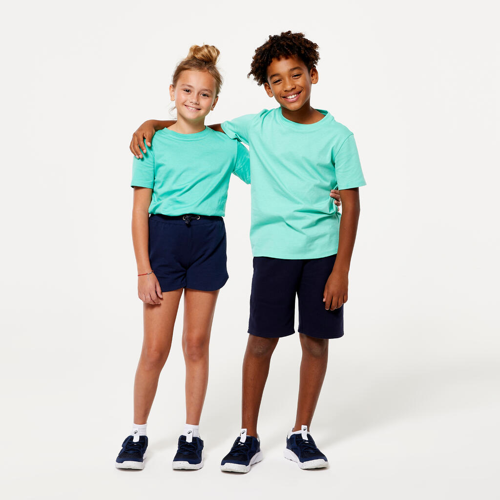 T-shirt coton enfant mixte - vert menthe