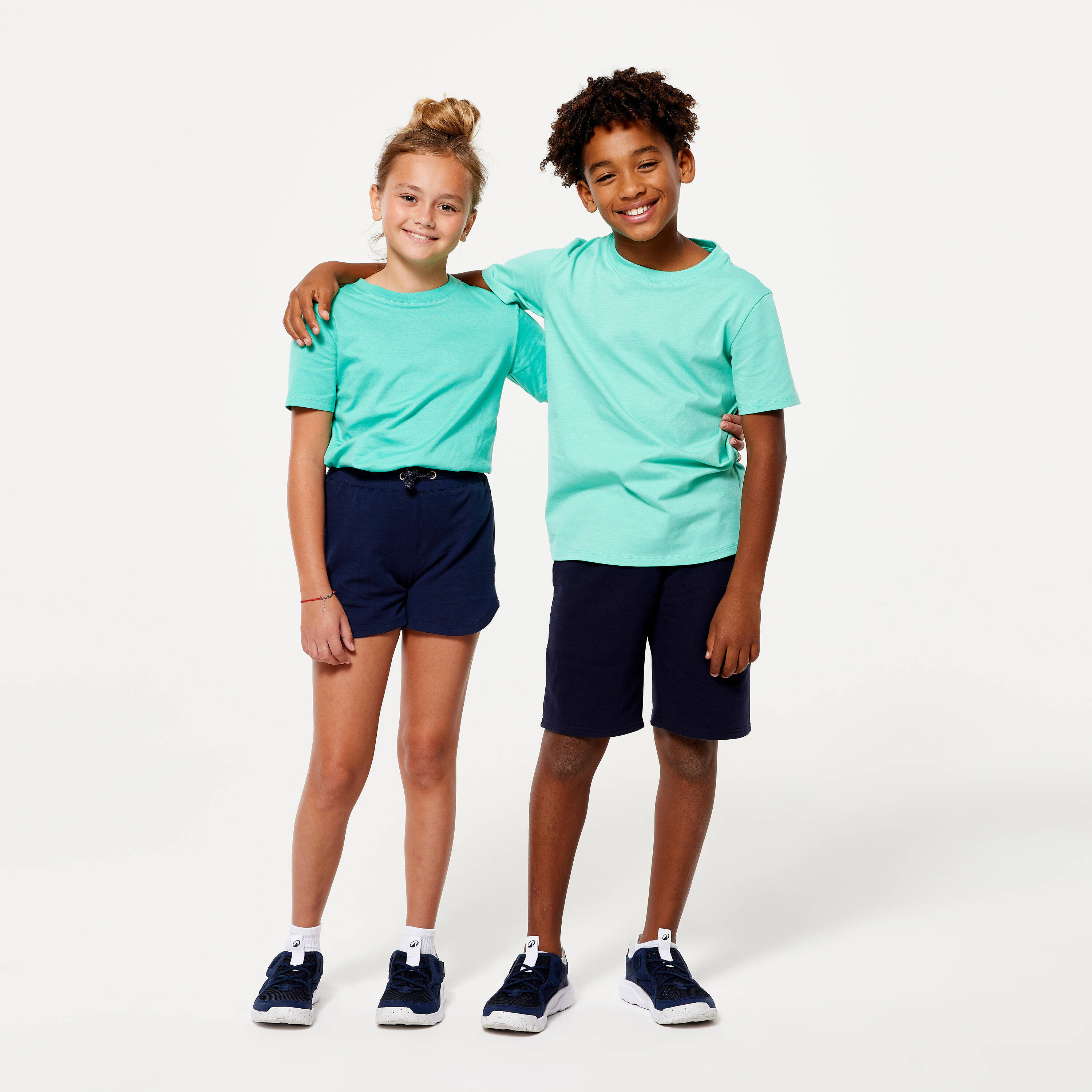 Kids' Unisex Multisports Cotton T-Shirt - Mint Green -  3