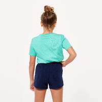 T-shirt coton enfant mixte - vert menthe