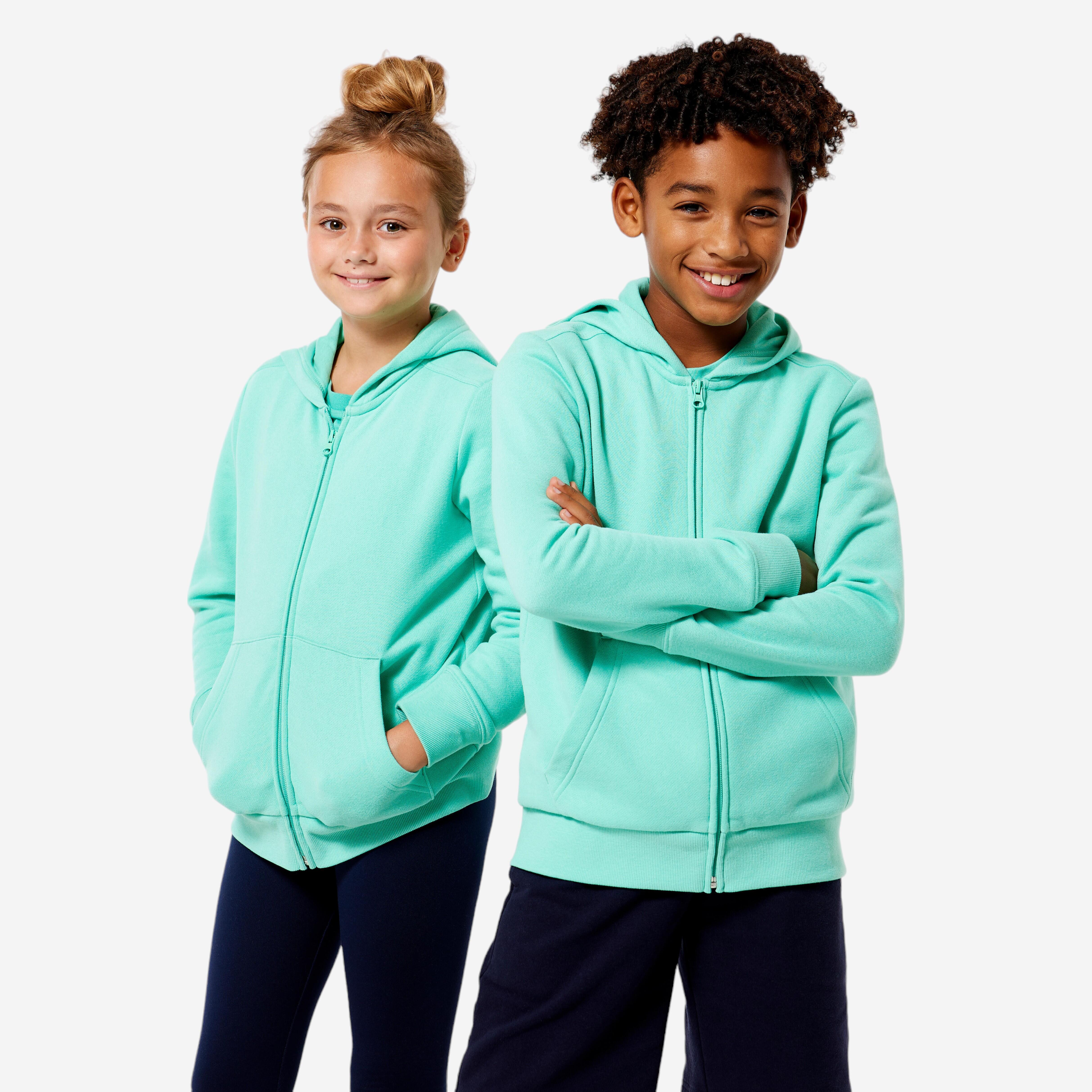 Children's zip-up sweatshirt - mint green