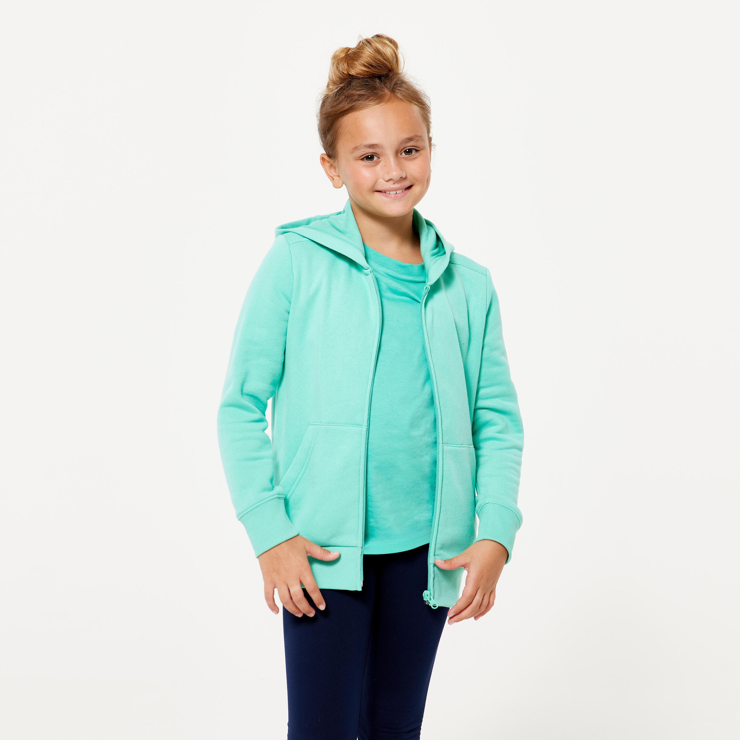 Kids' Zip-Up Sweatshirt - Mint Green 5/6