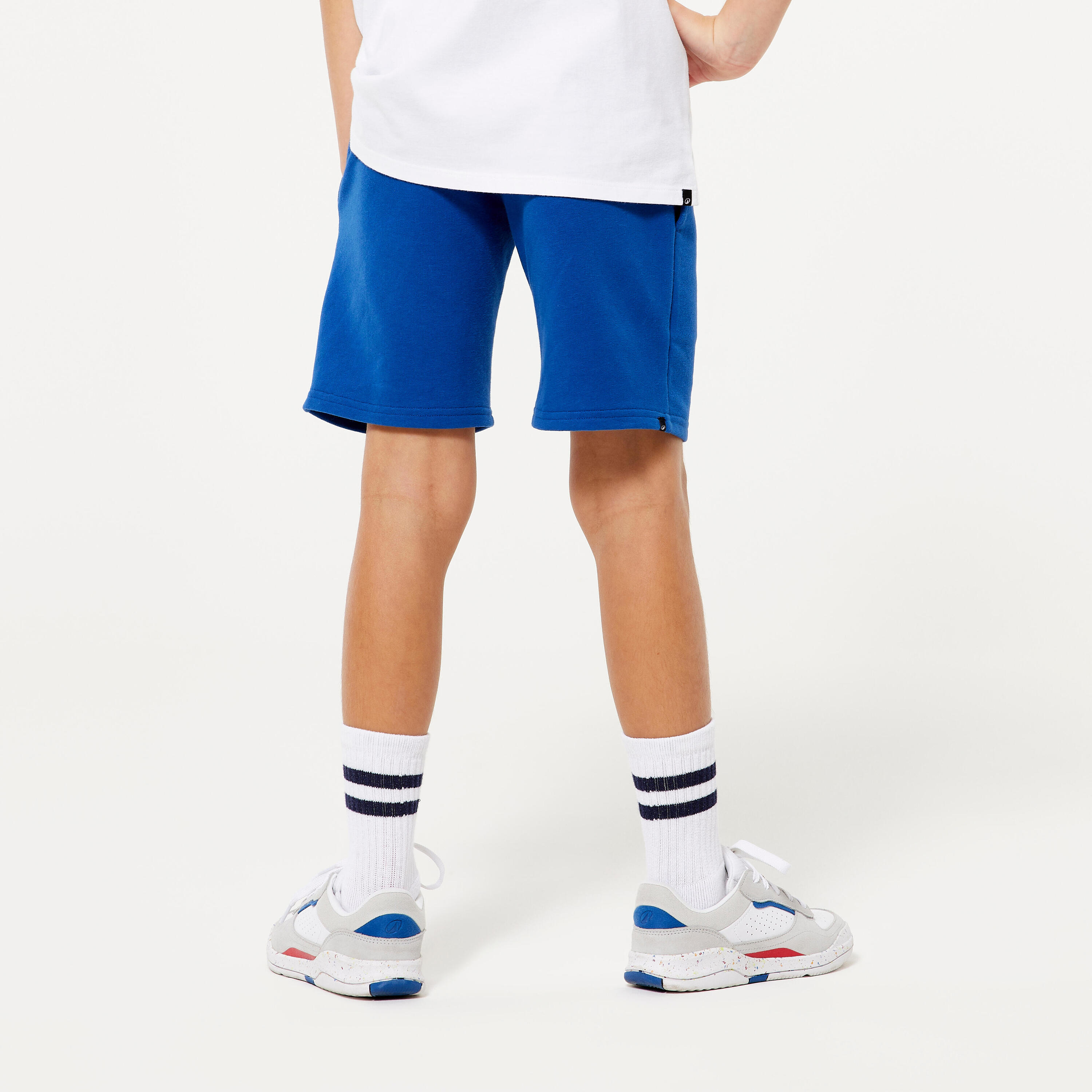 Kids' Unisex Cotton Shorts - Blue 4/4