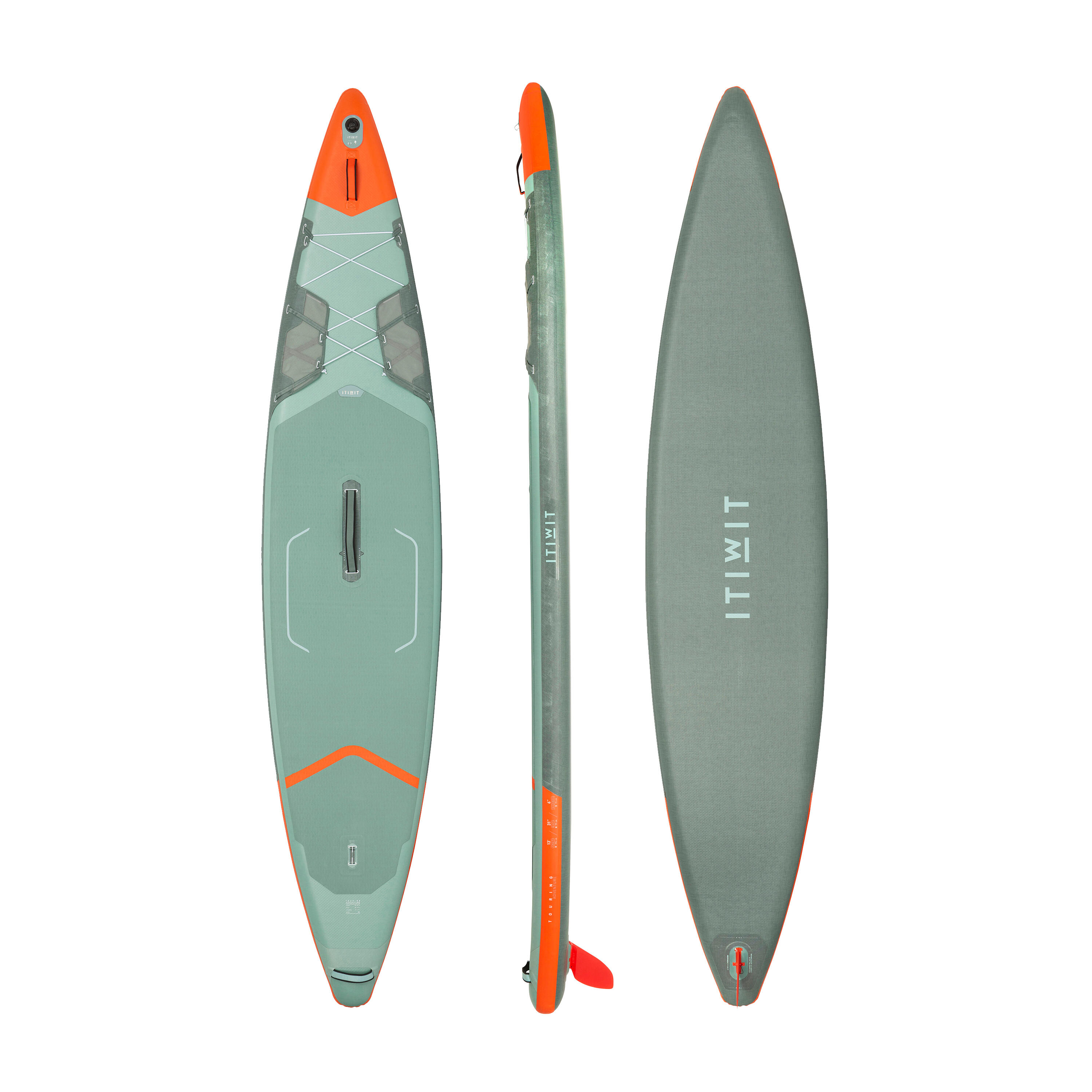 13" Inflatable Paddle Board - 500 Green - ITIWIT