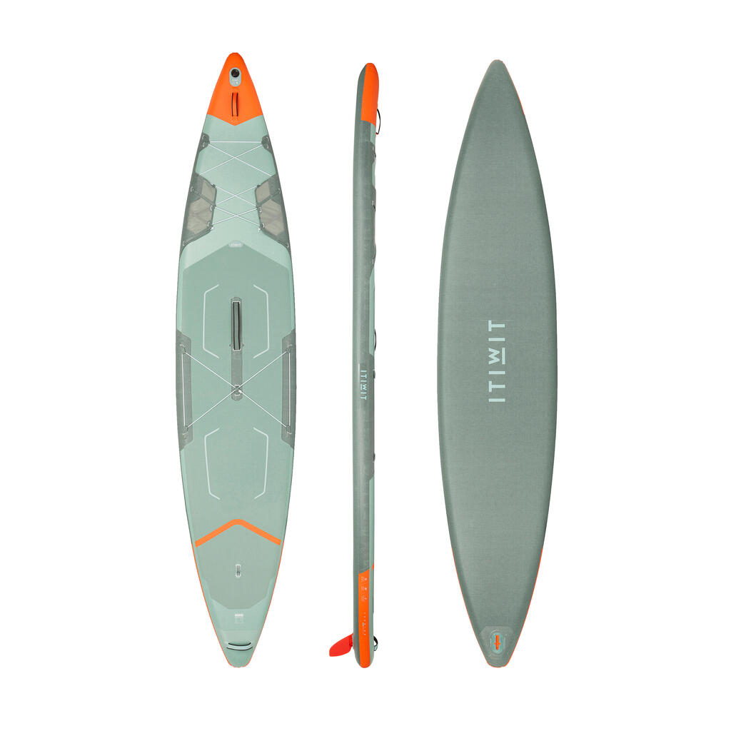 Inflatable tandem SUP made with reinforced dropstitch (15' -35