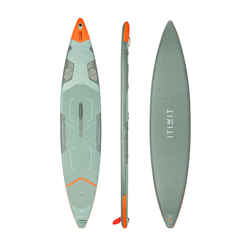 Inflatable tandem SUP made with reinforced dropstitch (15' -35"- 6") - Green.
