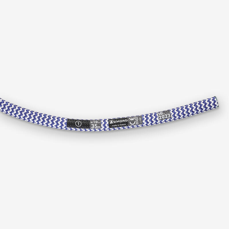 Corde d'escalade 10 mm x 35 m - Klimb Gym Bleu