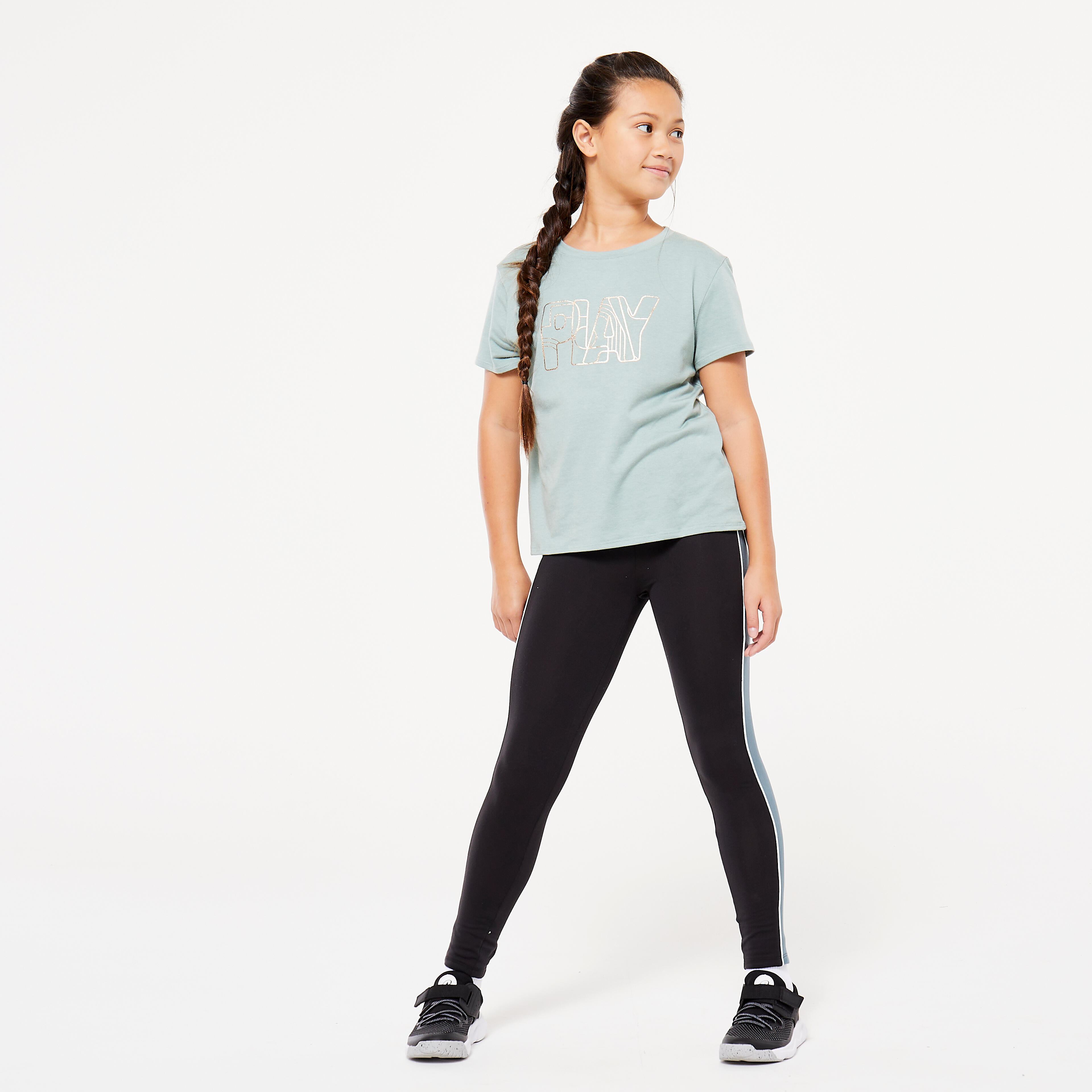 Legging taille haute  enfant – S 500 - DOMYOS