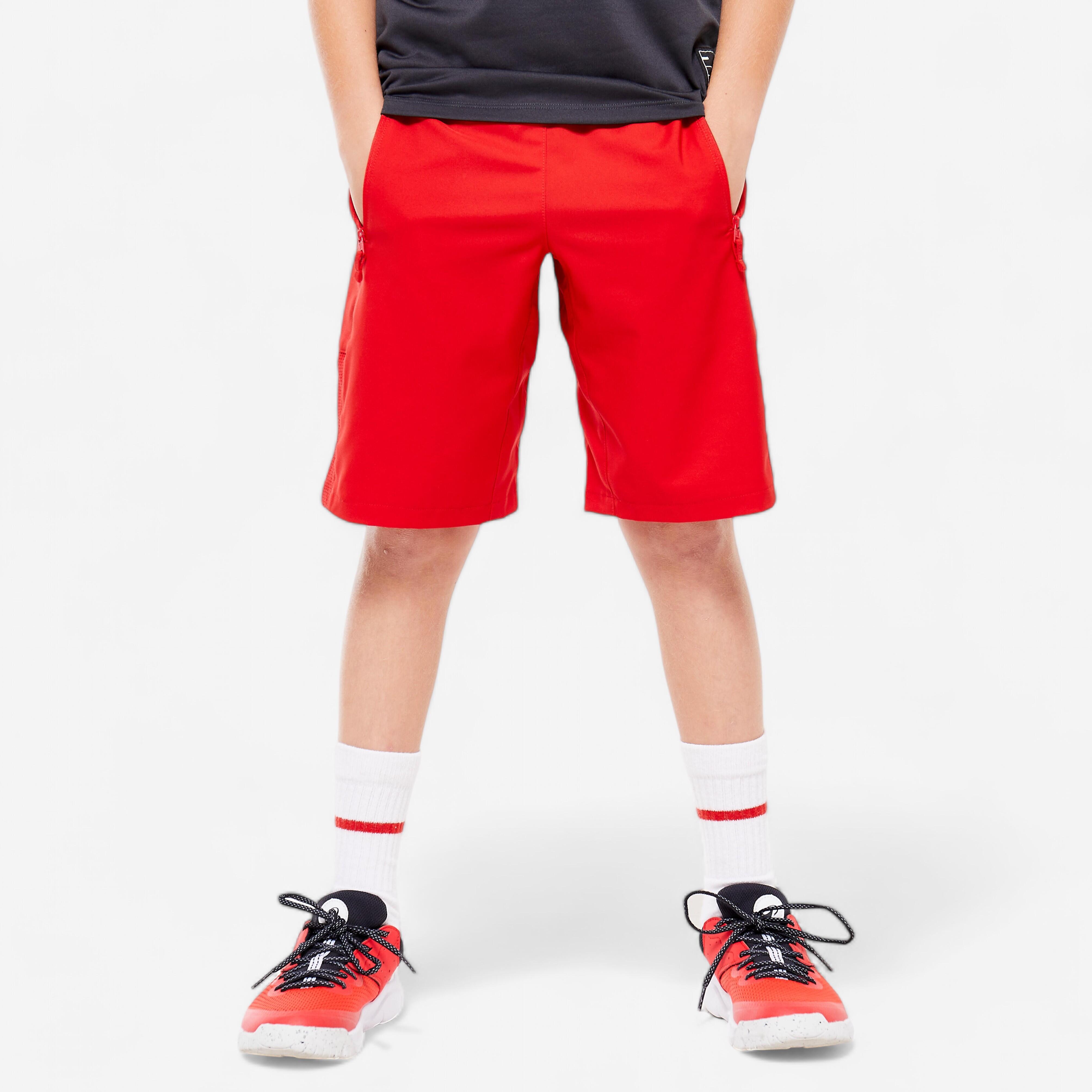 Children's breathable shorts - red