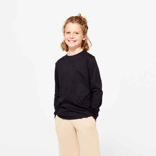 
      Kids' Long-Sleeved Comfort T-Shirt - Black
  