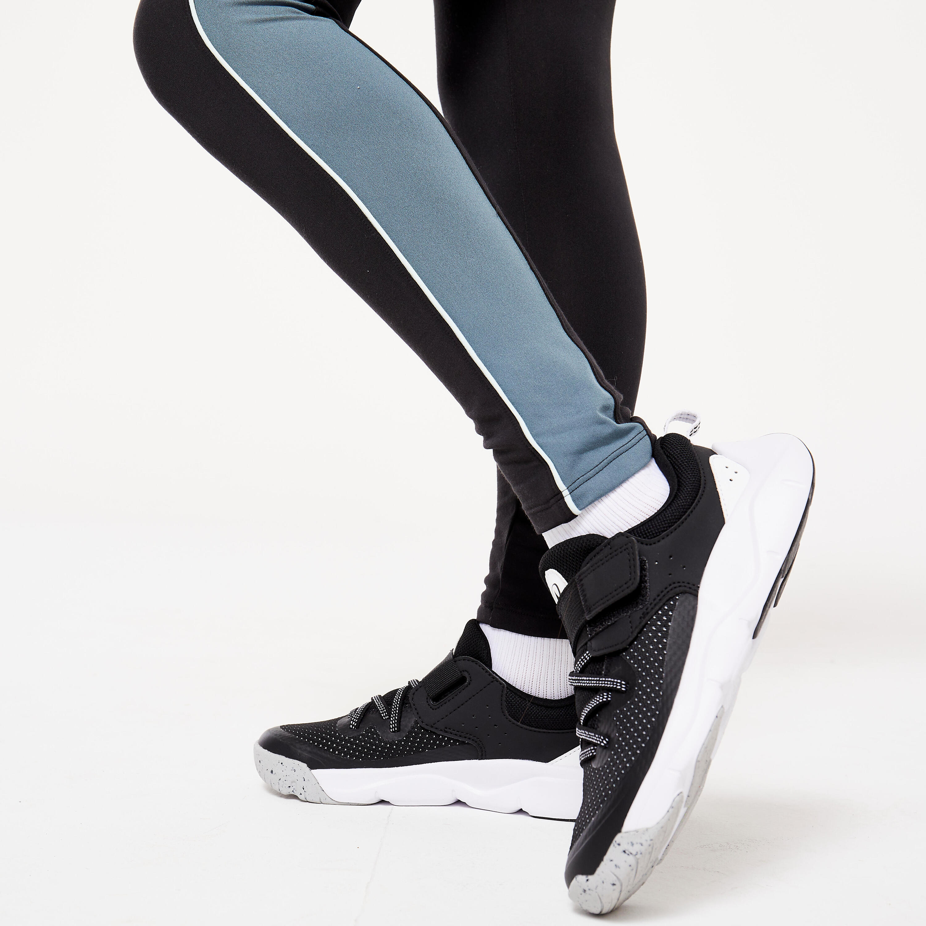 High-Waist Leggings with Pocket S500 - Black & Cedar 5/5