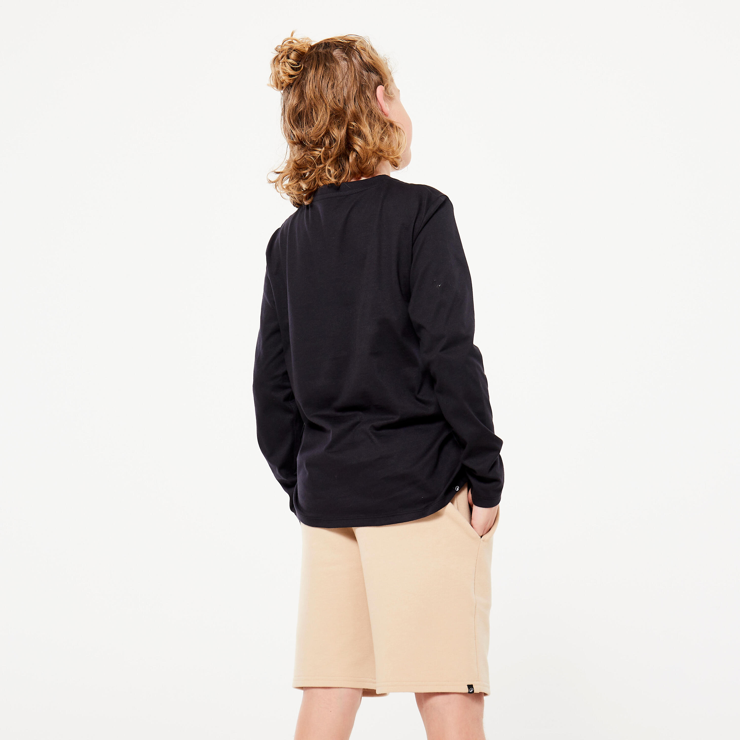 T-shirt manches longues confort enfant - noir 3/3