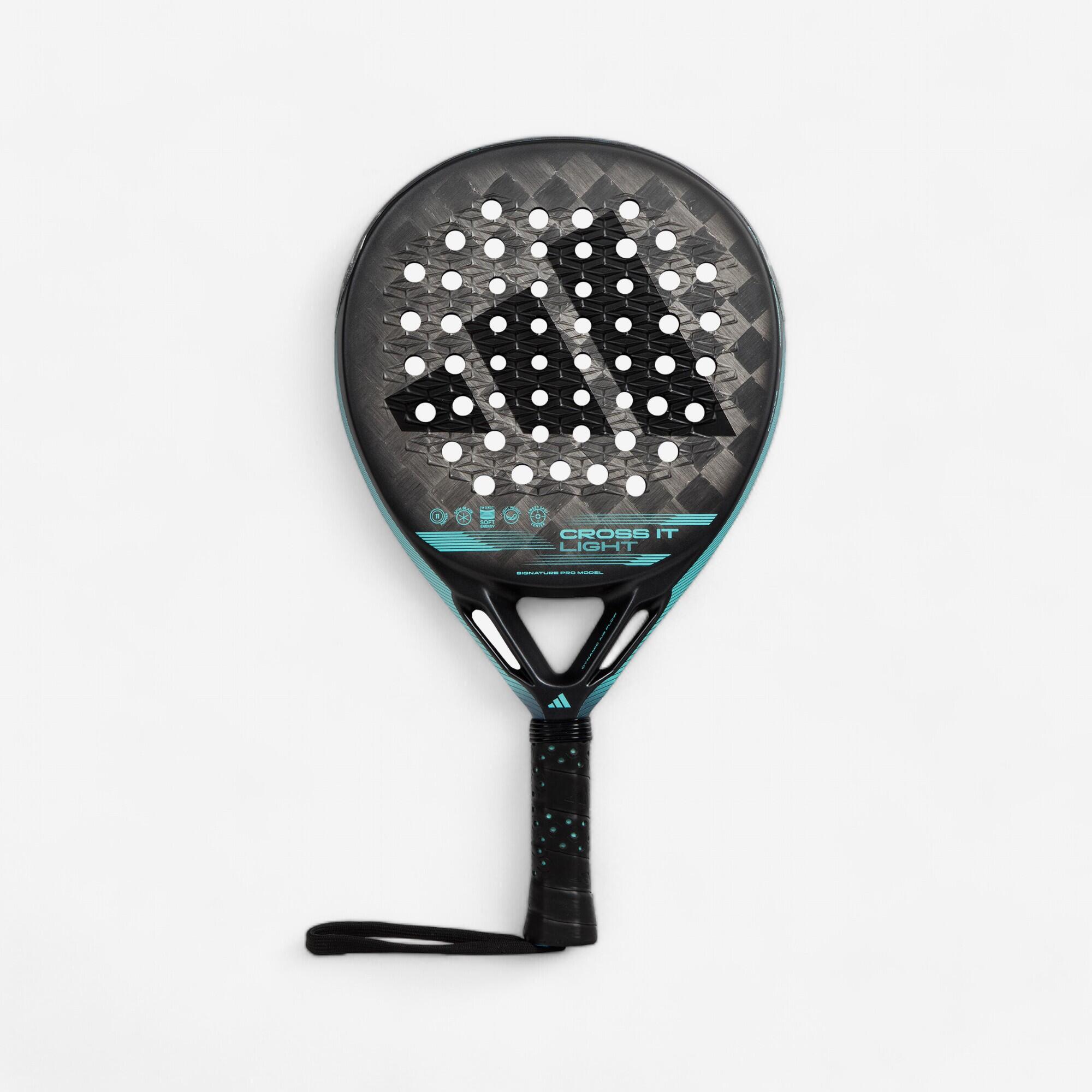 Adidas - Raquette De Padel Adulte - Adidas Cross It Light Martita Ortega - Raquette De Padel - Padel Beach Tennis - Bleu-gris - Taille Unique -